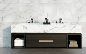 Double Sink Floating Vanity