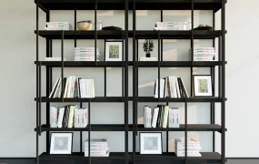 Black Metal Bookshelf