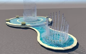 Public Square Dancing Fountain