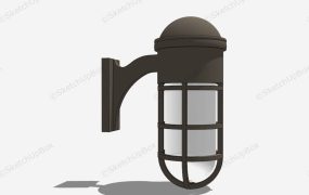 Vintage Industrial Cage Wall Sconce