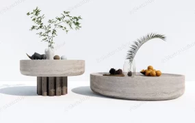 Stone Coffee Table Set