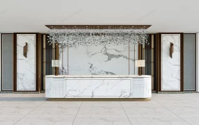 Asian Style Reception Counter