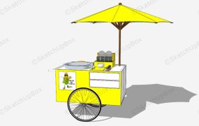 Food Vending Push Cart
