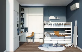 Blue And White Boys Bedroom