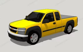 Yellow Chevrolet Pickup
