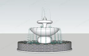 Brick Water Fountain