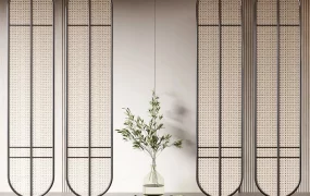 Rattan Privacy Screen Room Divider