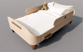 Solid Wood Toddler Bed