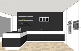 Black And White Kitchen