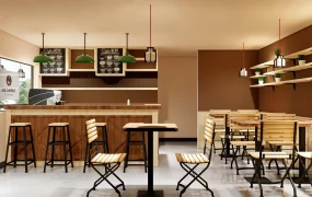 Small Industrial Coffee Shop