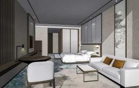 Deluxe Hotel Room Interior