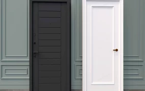 Black And White Doors