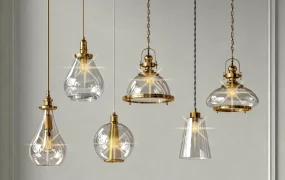 Retro Industrial Metal Glass Pendant Lights