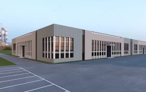 Modern Factory Building Exterior