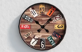 Rustic Industrial Wall Clock