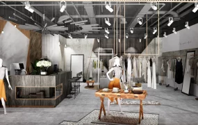 Industrial Style Clothing Store