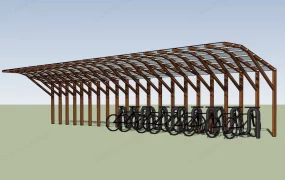 Covered Bike Shelter