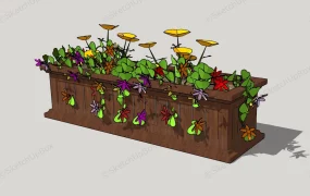 Rectangular Raised Garden Bed