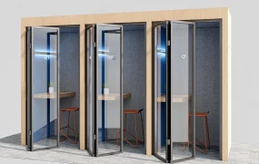 Acoustic Office Phone Booths SketchUp 3D Model