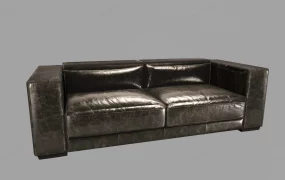 Black Leather Loveseat