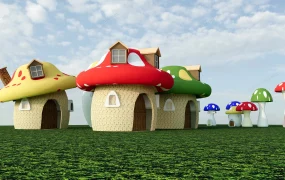 Giant Mushroom House Playground