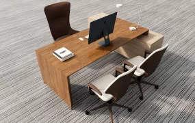 Executive Office Workstation SketchUp 3D Model