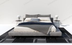 Modern Platform Bed With Nightstands