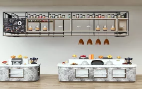 Restaurant Buffet Tables Design