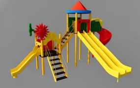 Outdoor Slide Playset