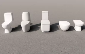 White Modern Toilets