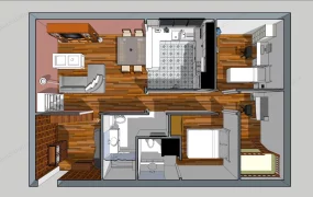 3 Bedroom Apartment Layout