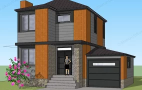 Small House With Additional Garage