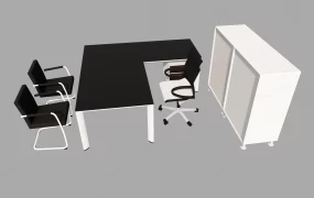 Modern Minimalist Office Furniture Set