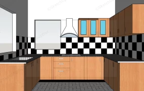 Small U Shaped Kitchen Design
