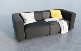 Black Loveseat Sofa