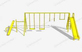 Outdoor Slide Swing Set