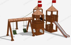 Toddler Outdoor Playset With Swing And Slide