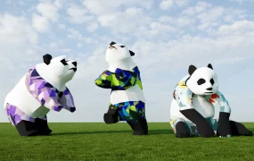 Panda Sculptures