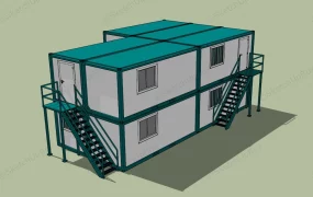 Shipping Container Work Shed