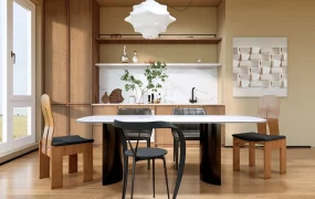 Modern Wabi Sabi Dining Room