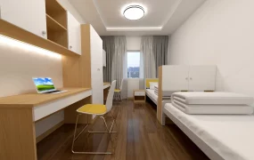 Shared Double Student Dorm Room