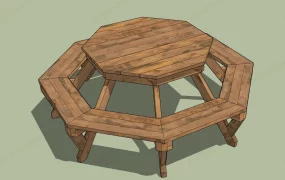 Hexagon Picnic Table