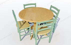 Retro Dining Table Set