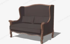 Classic Wingback Loveseat