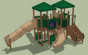 Outdoor Slide Playset