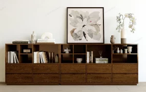 Low Bookcase With Drawers