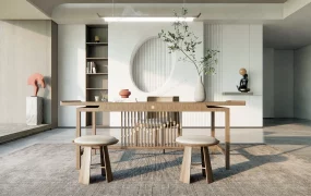 Asian Inspired Home Office