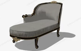 Antique French Chaise Longue