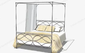 Metal Four Poster Bed