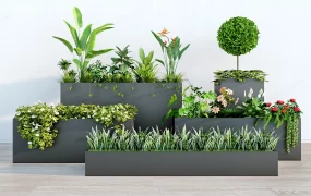 Black Raised Garden Beds